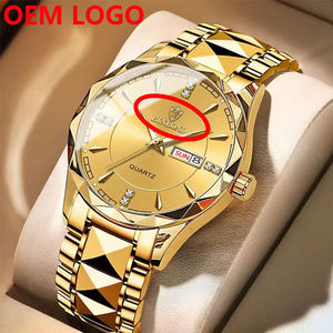 Montre à quartz en acier inoxydable Binbond 5552 B5552 avec logo OEM, bracelet en cuir, pour femmes et hommes, calendrier, aiguilles lumineuses, étanche - Product Image 1