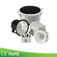 Projecteur LED anti-éblouissement 50W, CRI 95, luminosité ultra-élevée, angle de faisceau 38/60 pour plafonds hauts et bâtiments imposants