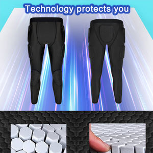 Pantalones de portero de rugby para hombre, protección 3D acolchada, fútbol americano, color negro, novedad de 2022 - Product Image 5