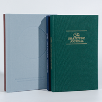 Carnet de notes professionnel personnalisé A5 avec couverture en tissu, couverture rigide, journal de gratitude en lin