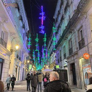 Décoration de paysage extérieure de <span class=keywords><strong>rue</strong></span>, drapeau LED 2D en PVC, Noël, Halloween, Thanksgiving, motif lumineux sur poteau - Product Image 3