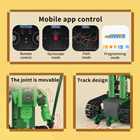Mi Mundo, Juguete de Bloques de Construcción de Robots de Plástico ABS 5 en 1, Control Remoto, Personalizable y Programable, Regalos al por Mayor para Edades de 7 a 9 Años