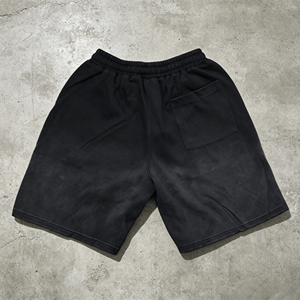 Shorts en tricot respirant pour homme, noirs, personnalisés, avec cordon de serrage, imprimé, fermeture éclair, style streetwear décontracté - Product Image 5