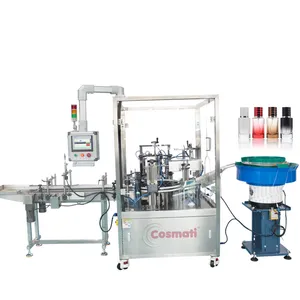 All-in-one automatic toner liquid perfume bottle washing filling capping machine parfum filling production line