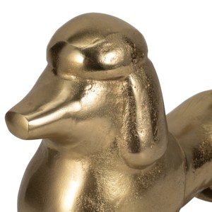 Statua Moderna di Barboncino, Figurina Decorativa in Metallo, Scultura Ornamentale per Mensole e Tavolini da Caffè - Product Image 5