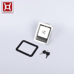 <span class=keywords><strong>Serrure</strong></span> à pêne encastré en acier inoxydable avec clés, poignée en T robuste à montage encastré pour porte de camping-car, camion, remorque, boîte à outils - Product Image 3