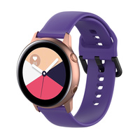 Bracelet en silicone pour Samsung Galaxy Watch Active 2, bracelet pour Garmin 245, bracelet Galaxy Watch 6, boucle noire