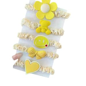 Neue beliebte 5 teile/satz Kinder Haar bindung Gummiband Großhandel niedlichen Mädchen Haars chleife süße Kinder Haarschmuck Set - Product Image 6