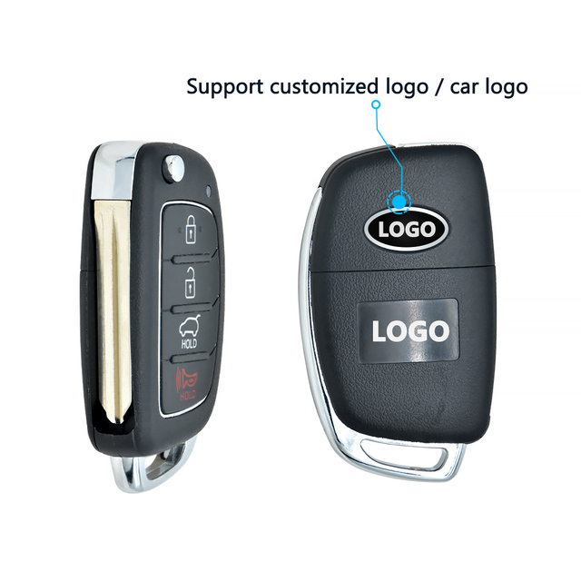 Factory Universal Auto Smart Control Replacement Car Blank Key Wireless Remote 4-Button Car Key
