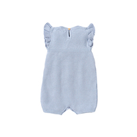 Vêtements d'été pour bébé en coton biologique Ins, vente en gros, sans manches, avec bouton en bas, vêtements en tricot pour bébé pour fille et garçon, Ropa Bebe