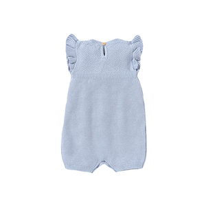 Vêtements d'été pour bébé en coton biologique Ins, vente en gros, sans manches, avec bouton en bas, vêtements en tricot pour bébé pour fille et garçon, Ropa <span class=keywords><strong>Bebe</strong></span> - Product Image 5