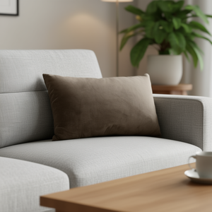 Cojín de Terciopelo Holandés 40*60 Marrón, Cojines y Almohadas de Terciopelo - Product Image 3