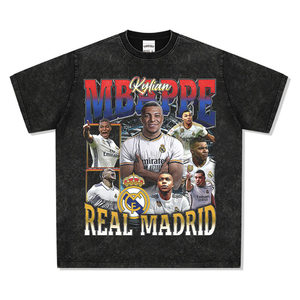 T-shirt Casual in Cotone con Stampa Vintage di <span class=keywords><strong>Cristiano</strong></span> <span class=keywords><strong>Ronaldo</strong></span>, Neymar, Mbappé e Yamal, Traspirante - Product Image 5