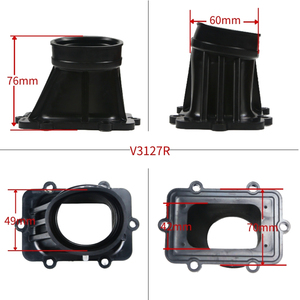 Admission en Fibre <span class=keywords><strong>de</strong></span> Carbone VForce3 V3127R-873A-2 pour <span class=keywords><strong>Motoneige</strong></span> 600 E-TEC HO SDI avec Adaptateur en Caoutchouc et Clapet - Product Image 2