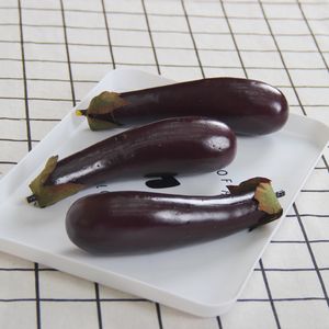 Decoración de Berenjenas Artificiales Realistas para el Hogar, Modelo de Vegetal Falso con Apariencia Real, Adorno para Fiestas y Festivales - Product Image 2
