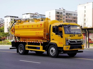 Vacuum Sewage Suction Truck Diesel EURO 5 Emission 4m Tank Capacity Wastewater Suction Compression Truck Manufacturer for Sale - Product Image 4