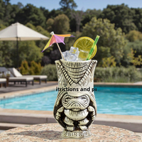 Tasse Tiki en céramique de style moderne Tasse en verre à cocktail Tiki de style hawaïen pour personnalisation de fête