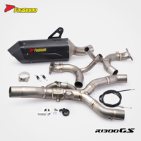 Système d'échappement de moto en fibre de carbone 3D à prix de gros Forsound Factory pour R1300GS, R1200GS, R1250GS