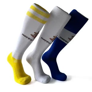 Happy zufeng New Football Rutsch feste lange Röhre über dem Knie hoch Gestreifte Kompression strümpfe Outdoor Sports Gym Fußball Socken