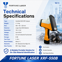 Analyseur XRF portable 550B pour l'exploration minière, vérification en temps réel de la composition élémentaire des minerais