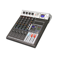 XTUGA GBR-6 mélangeur USB numérique professionnel à 6 canaux pour l'éclairage audio vidéo pour le studio d'enregistrement de conférence de performance sur scène