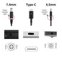 Adaptateur secteur USB-C 100W 20V 5A Type-C pour ordinateurs portables Dell XPS Latitude et Precision
