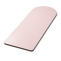 Tapis de yoga de luxe en PU, caoutchouc naturel, forme arquée, dessus arrondi, esthétique, extra large, tapis de fitness, tapis de yoga pour la vente en gros