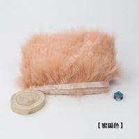 Vente en gros de frange de plumes de dinde multicolores de la marque Xinyuling 3.15-4.33 pouces (8-11 cm) décorations moelleuses teintes de petite taille