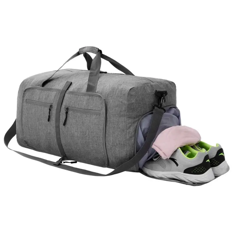 Offre Spéciale personnalisé voyage sac polochon sport fourre-tout sac de sport étanche Weekender continuer sacs de nuit avec manche de chariot