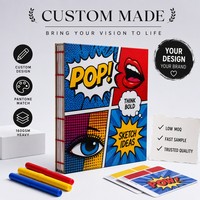 Carnet à couverture rigide personnalisé avec reliure cousue, format A5, impression couleur bord à bord, 80 feuilles, idéal pour programme de cadeaux d'entreprise
