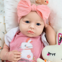 Poupée reborn en silicone de 18 pouces, corps entier, LUOLUO, jouet hyper réaliste en tissu doux pour filles, nouveau-nés, tout-petits, enfants, cadeau