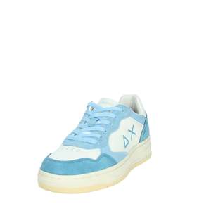 Sneakers per Bambini Sun68 Bianche e Azzurre Z35348T Scarpe di Tela alla Moda - Product Image 6