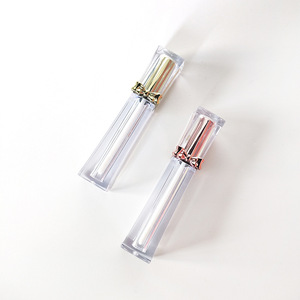 Envase Transparente de 3.5ML para Brillo Labial, Envase Cosmético de Marca Privada, Tubos de Brillo Labial con Tapa de Lazo - Product Image 2