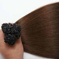Extensions de cheveux à pointe plate en kératine italienne en gros, cheveux humains doublement étirés Remy, cuticules alignées, cheveux brésiliens