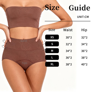 Ropa Interior Menstrual a Prueba de Fugas para Mujer, Reutilizable, para Flujo Abundante, Cintura Alta, Absorbente, 72% Nailon, 28% Elastano, Tallas XS-XL - Product Image 5