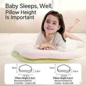 Almohada de Espuma Viscoelástica con Forma de Nube para Bebés de 6 <span class=keywords><strong>Meses</strong></span> o Más, Almohada Infantil con Soporte Zonal, Almohada Transpirable para Niños Pequeños para Todas las Estaciones - Product Image 4