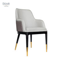Ekar Furniture Offre spéciale Fauteuil de salon de haute qualité en cuir Pu rembourré Chaise de salle à manger