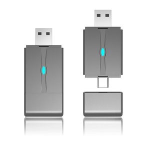 Adaptateur WiFi sans fil double bande portable pour CarPlay et Android Auto avec commande vocale et garantie d'un an pour les voitures Apple - Product Image 1