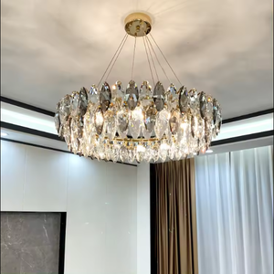 Vente en gros de lampe de luxe pour la décoration intérieure lustre nordique moderne en cristal pour salon K9 - Product Image 5