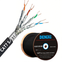 Câble de communication haute performance DENIXI, vente directe d'usine, boîte de 305 m, câble LAN SFTP CAT7 pour utilisation en intérieur