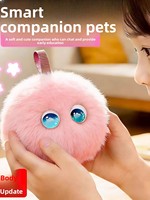 Mainan Robot Pintar AI Fu, Teman Belajar Anak, Mainan Boneka Beraktivasi Suara, Hewan Peliharaan Elektronik, Hadiah untuk Anak Usia 3+ Tahun
