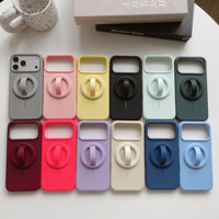 NOUVEAU Produit Coque de téléphone en silicone liquide 2,0 mm d'épaisseur avec support anneau en silicone pour iPhone 18 Pro Max