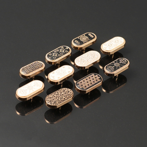 Jinyi <strong>Button</strong> Factory New <strong>Round</strong> Square Metal <strong>Button</strong> Zinc Alloy Logo Pattern Brand Custom Shirt Thobe <strong>Snap</strong> <strong>Buttons</strong> for Garments - Product Image 4