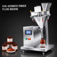Machine de remplissage de poudre semi-automatique à vis sans fin 100g 500g Vente en gros Personnalisée Petites entreprises CE ISO 9001 OEM ODM Direct usine
