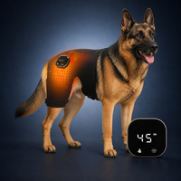 Attelle chauffante pour chien FD805 avec massage par vibration, batterie intégrée pour dysplasie de la hanche, arthrite et faiblesse des pattes arrière