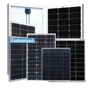 Panneau solaire mono haute efficacité 100w 150w 250w 300w module solaire pv pour système d'énergie solaire