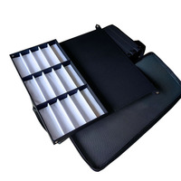 En stock 225 pièces valise à cadre optique haute qualité EVA lunettes Trolley Case Portable lunettes vitrines