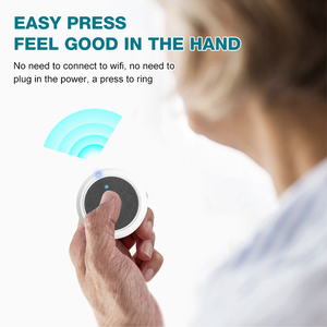 Système d'alerte médicale <span class=keywords><strong>SOS</strong></span> d'urgence pour les personnes âgées, les patients, les personnes âgées, les soins à domicile, sans fil, bouton d'appel pour les aidants - Product Image 2