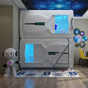Hôtel japonais moderne Appartement Loft <span class=keywords><strong>Sleepbox</strong></span> Lits Capsule Lit double Sleep Pod - Product Image 1