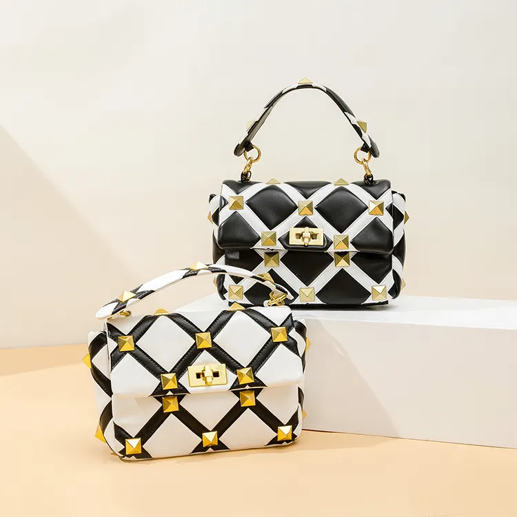 New Trendy Fashion Style Women's Bag Plaid One-shoulder Messenger Luxury Female Designer Handbags 2021